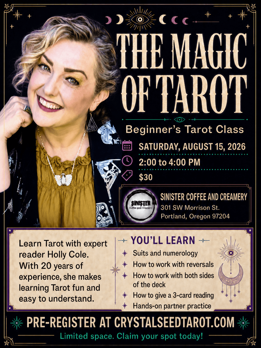 The Magic of Tarot flyer